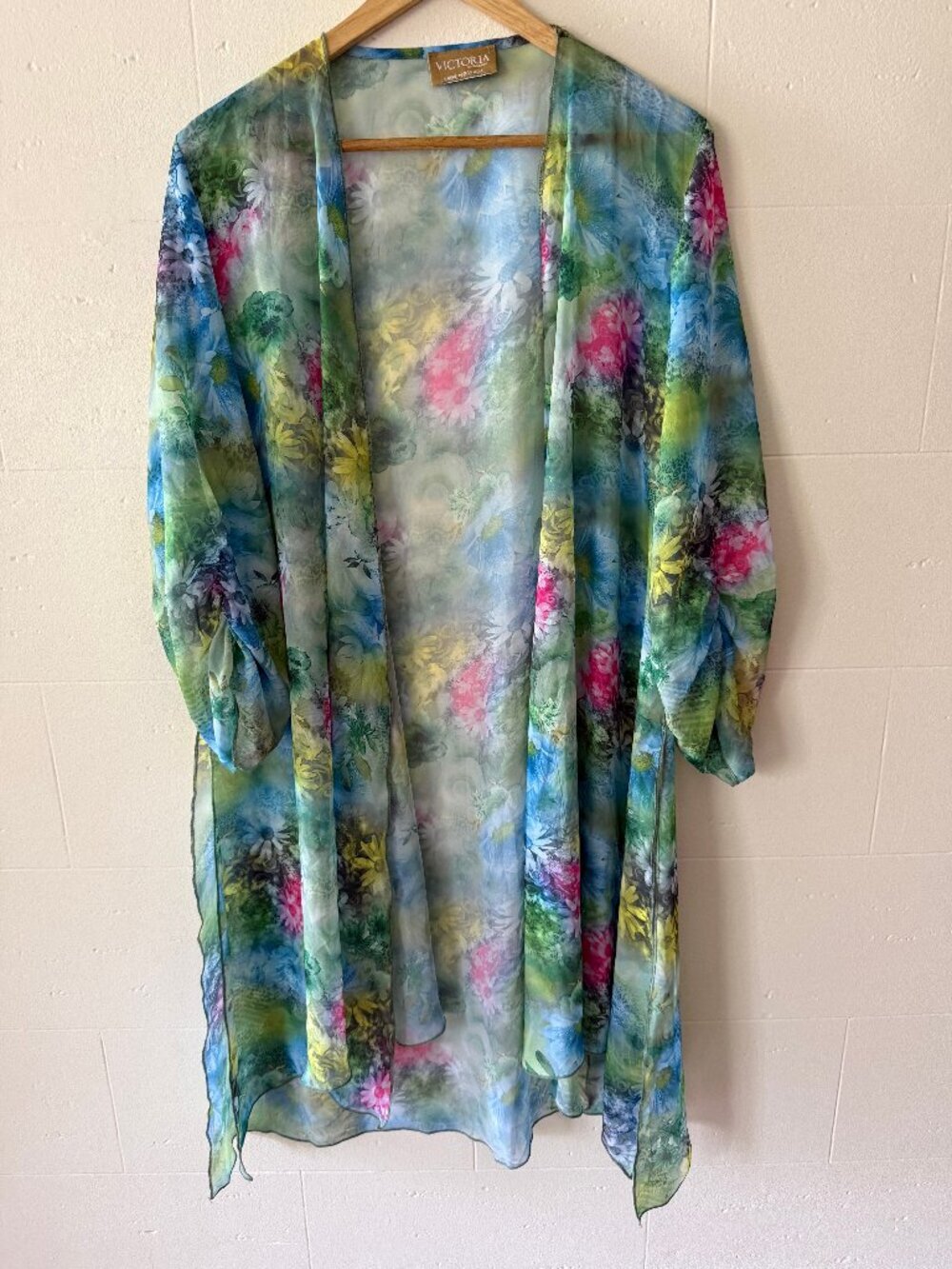 Victoria | Vintage Sheer Colorful Festival Fairycore Duster